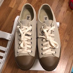 Men's John Varvatos Bootleg Sneakers 9.5 Canvas Vulcanized Low Top Sneakers